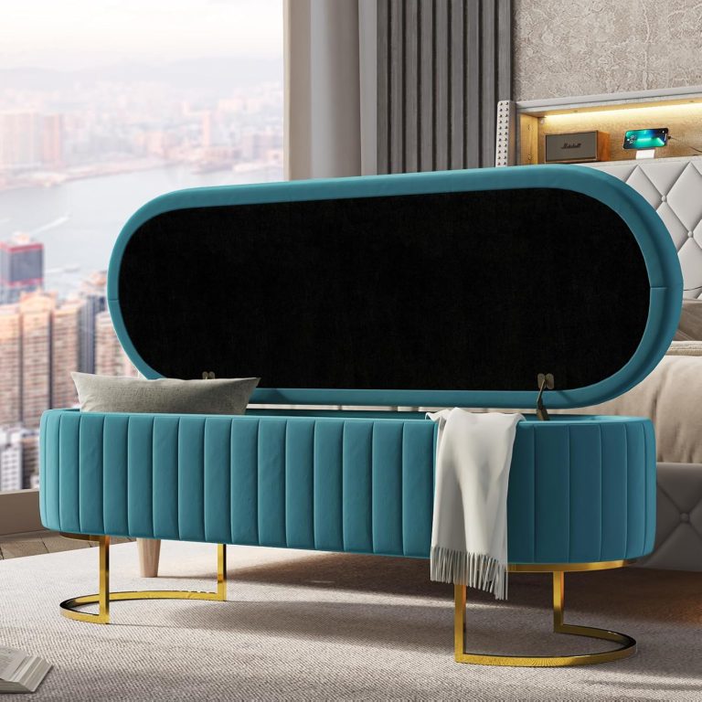 Tufted Velvet Ottoman