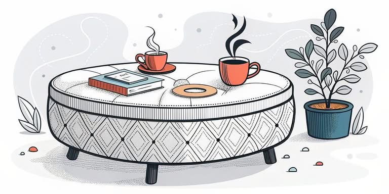 Discover the Perfect Round Ottoman Coffee Tables for Modern Living Spaces
